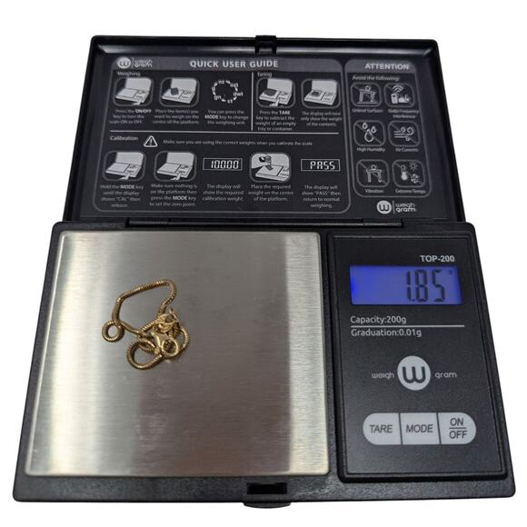 Italy 14K Yellow Gold Snake Chain Bracelet – 7”, 1.85g, Hallmarked - Picture 2 of 4